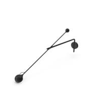 Artemide IXA Wall L Charcoal PNG & PSD Images