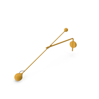 Artemide IXA Wall Lamp Yellow PNG & PSD Images