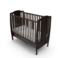Dark Wood Crib PNG & PSD Images