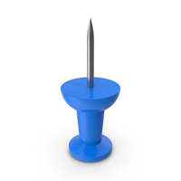 Blue Drawing Pin PNG & PSD Images