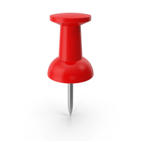 Red Drawing Pin PNG & PSD Images