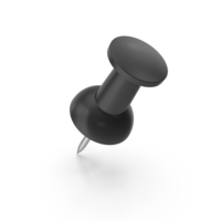 Black Drawing Pin PNG & PSD Images
