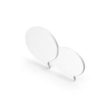 Chat Bubble Cloud White PNG & PSD Images