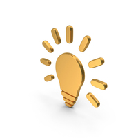 Light Bulb Glow Plan Think Gold PNG & PSD Images