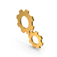Gold Gear Icon PNG & PSD Images