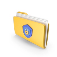 Encrypted Cartoon Folder PNG & PSD Images