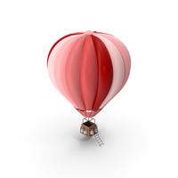 AirBalloon Red PNG & PSD Images