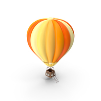 AirBalloon Orange PNG & PSD Images