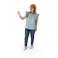 Grace Casual Spring Interacting Pose Waiving PNG & PSD Images