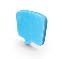 Blue Message Square Symbol PNG & PSD Images