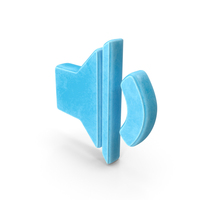 Blue Volume Decrease Symbol PNG & PSD Images