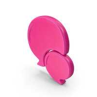 Pink Big & Small Message Symbol PNG & PSD Images