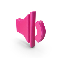 Pink Volume Decrease Symbol PNG & PSD Images