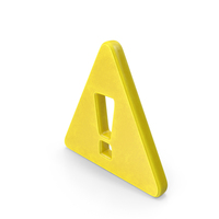 Yellow Triangular Error Message Symbol PNG & PSD Images