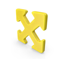 Yellow Move Symbol PNG & PSD Images
