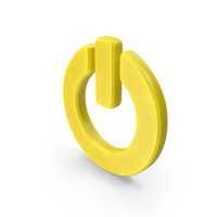Yellow Power Symbol PNG & PSD Images