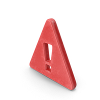 Red Triangular Error Message Symbol PNG & PSD Images