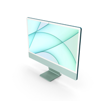 Apple iMac 2021 Green PNG & PSD Images
