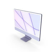 Apple iMac 2021 Purple PNG & PSD Images