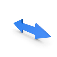 Blue Dual Sided Arrow PNG & PSD Images