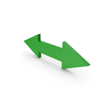 Green Dual Sided Arrow PNG & PSD Images