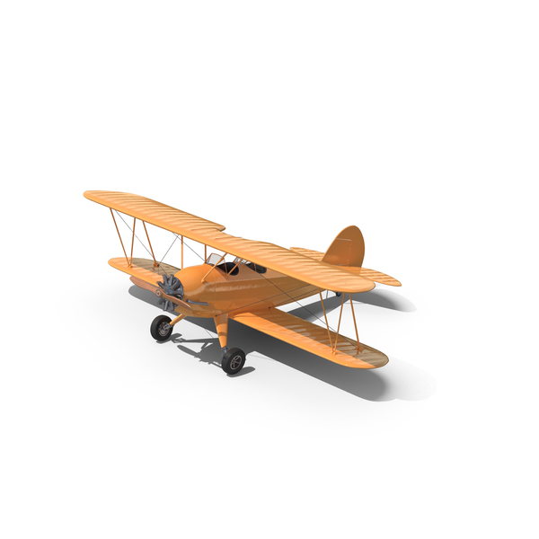 Yellow Biplane PNG & PSD Images