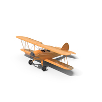 Yellow Biplane PNG & PSD Images