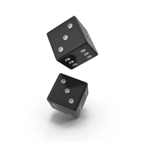 Black Dice With Crystals PNG & PSD Images