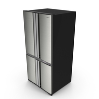 Sharp SJ-F77PCSL Refrigerator PNG & PSD Images