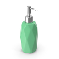 Ceramic Stoneware Soap Dispenser_ Green PNG & PSD Images