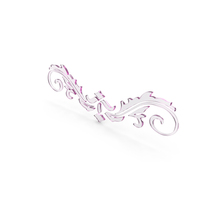 Pink Glass Nature Frame Design PNG & PSD Images