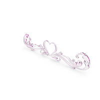 Pink Glass Heart Frame Design PNG & PSD Images