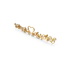 Gold Nature Heart Frame Design PNG & PSD Images