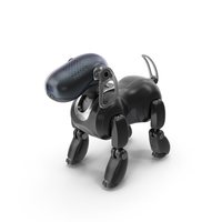 AIBO Robot Dog Black PNG & PSD Images