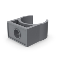 Grey Plastic Pipe Clamp PNG & PSD Images