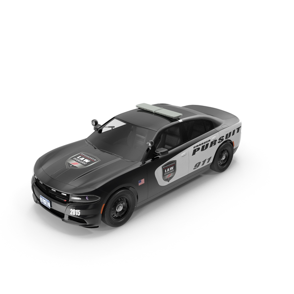 Dodge Charger 2015 Police Car PNG & PSD Images