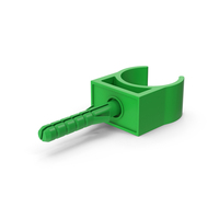 Plastic Clamp With Wall Plug PNG & PSD Images