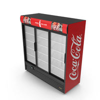 Coca Cola Three Door Display Refrigerator PNG & PSD Images