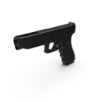Competition Pistol Glock 34 Black PNG & PSD Images