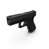 Compact Pistol Glock 19 Black PNG & PSD Images