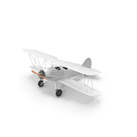 Biplane Airplane White PNG & PSD Images