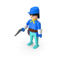 Playmobil Cavalry Privat With Gun PNG & PSD Images