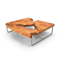 Maple Burl Coffee Table PNG & PSD Images