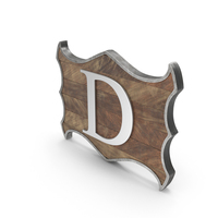 Dual Sided Wooden Frame Alphabet D PNG & PSD Images