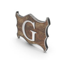Dual Sided Wooden Frame Alphabet G PNG & PSD Images