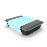 Rectangular Triple Compartment Meal Prep Container PNG & PSD Images