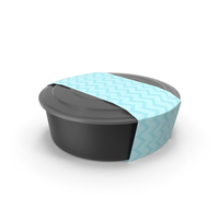 Meal Prep Container Round 900ml 1 Compartment PNG & PSD Images