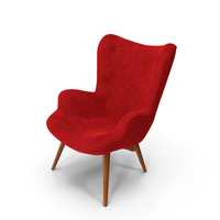 Red Velvet Lounge Chair PNG & PSD Images