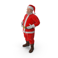 圣诞老人站立姿势PNG和PSD图像
