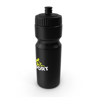 Black Sports Bottle PNG & PSD Images